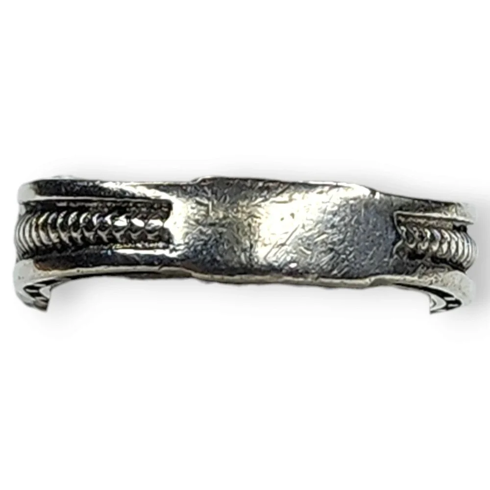 Vintage Ring Sterling‎ Silver 925 Clear Cubic Zirconia Three Stone Cocktail SZ 6